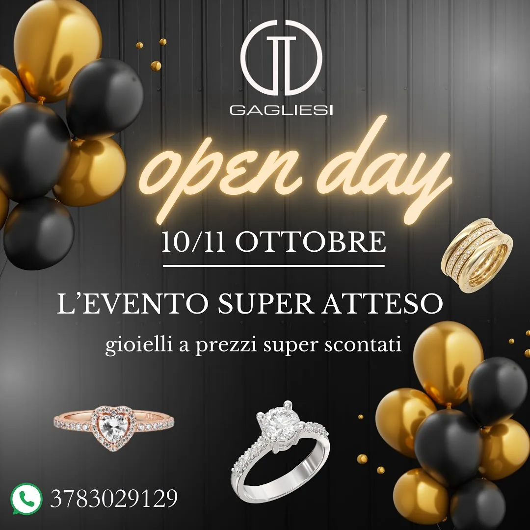Open Days: gioielli in sconto a Roma Open Days: gioielli in sconto a Roma