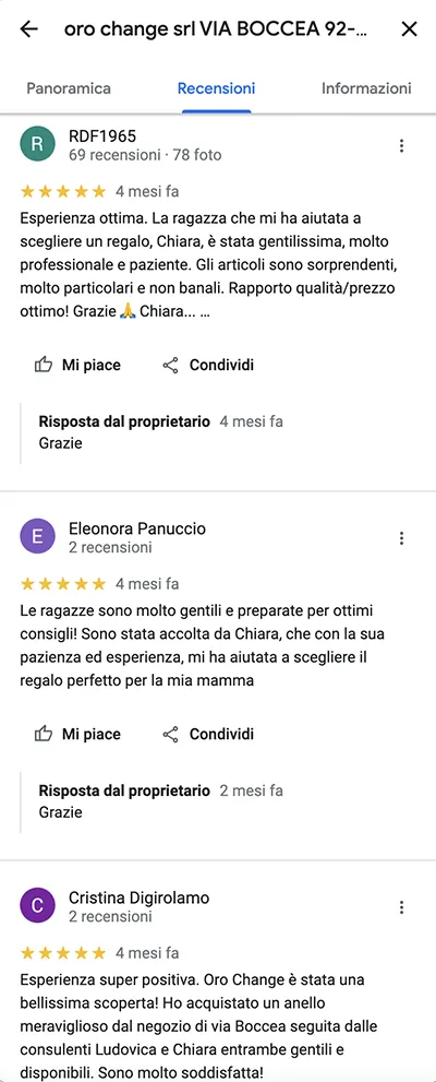 Recensioni compro oro Roma Trionfale