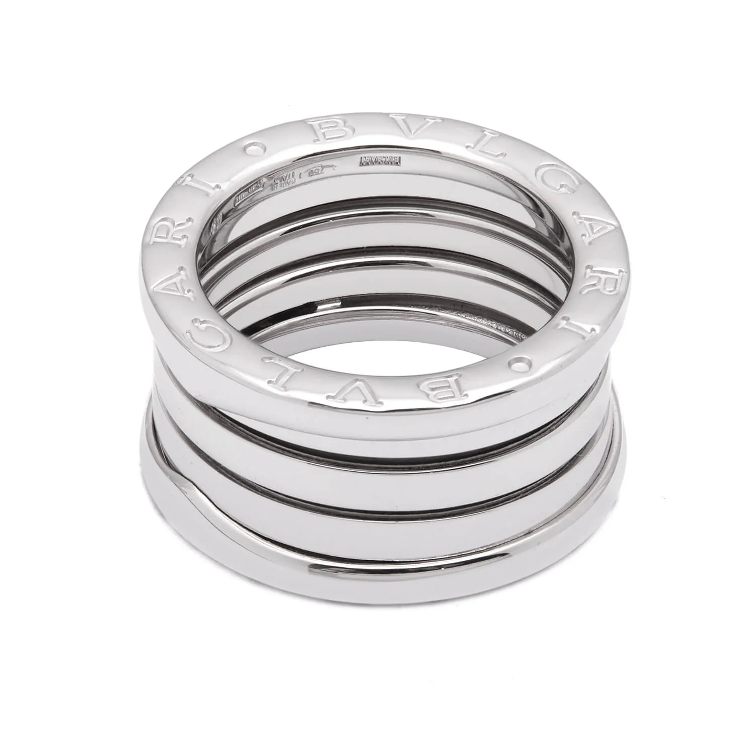 Anello Bulgari B zero one 4 fasce oro bianco usato