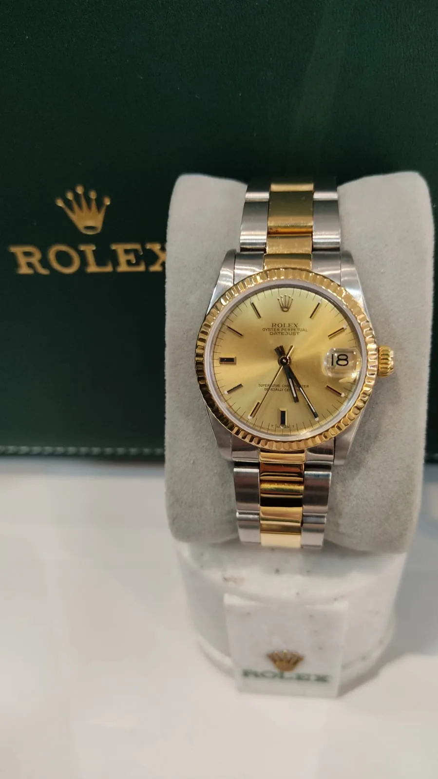 Rolex Date Just Oyster Perpetual Oro e Acciaio