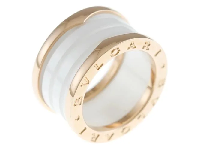 Anello Bvlgari b zero oro rosa e ceramica bianca usato