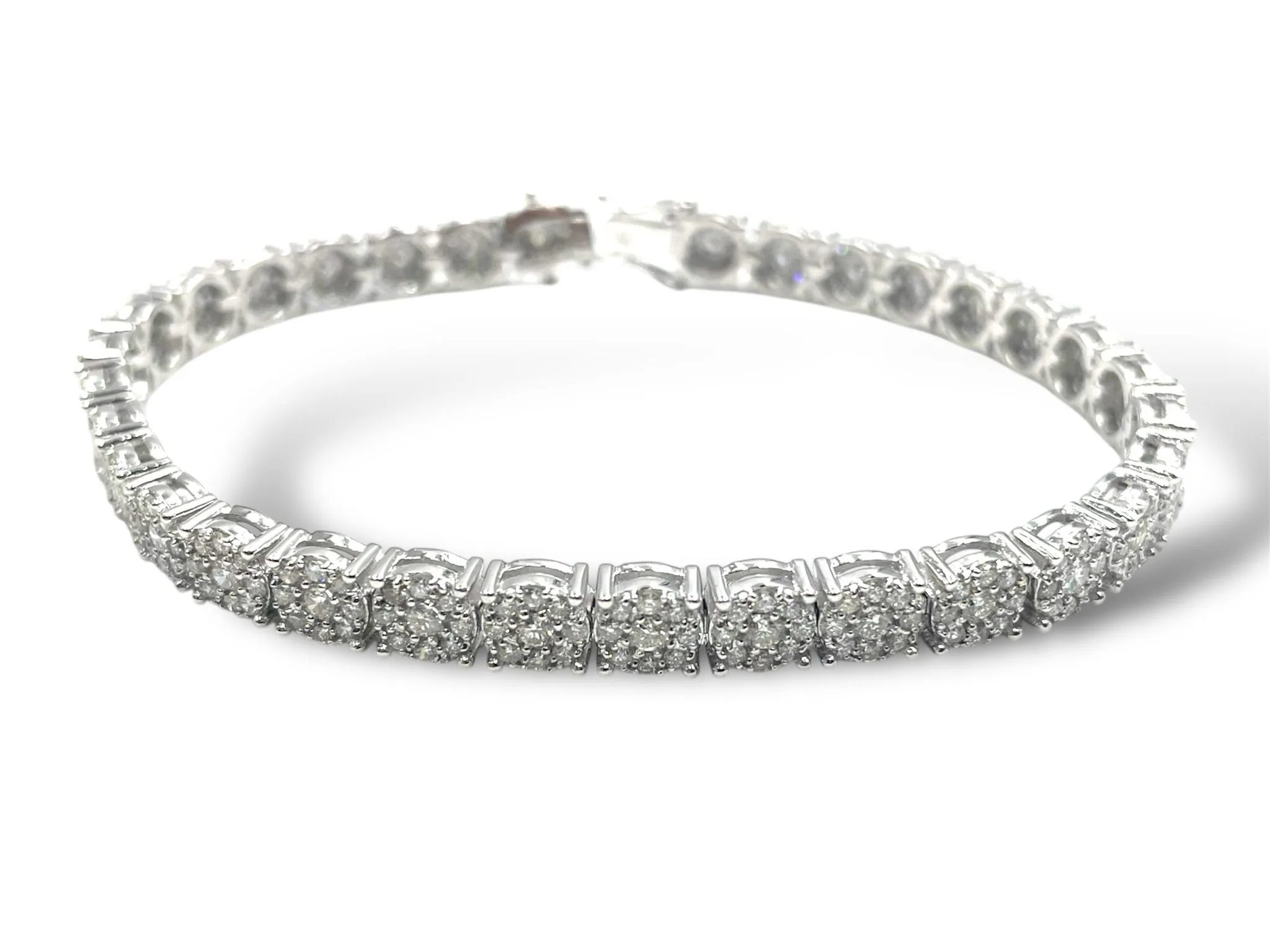 bracciale in oro bianco con diamanti prezzo scontato