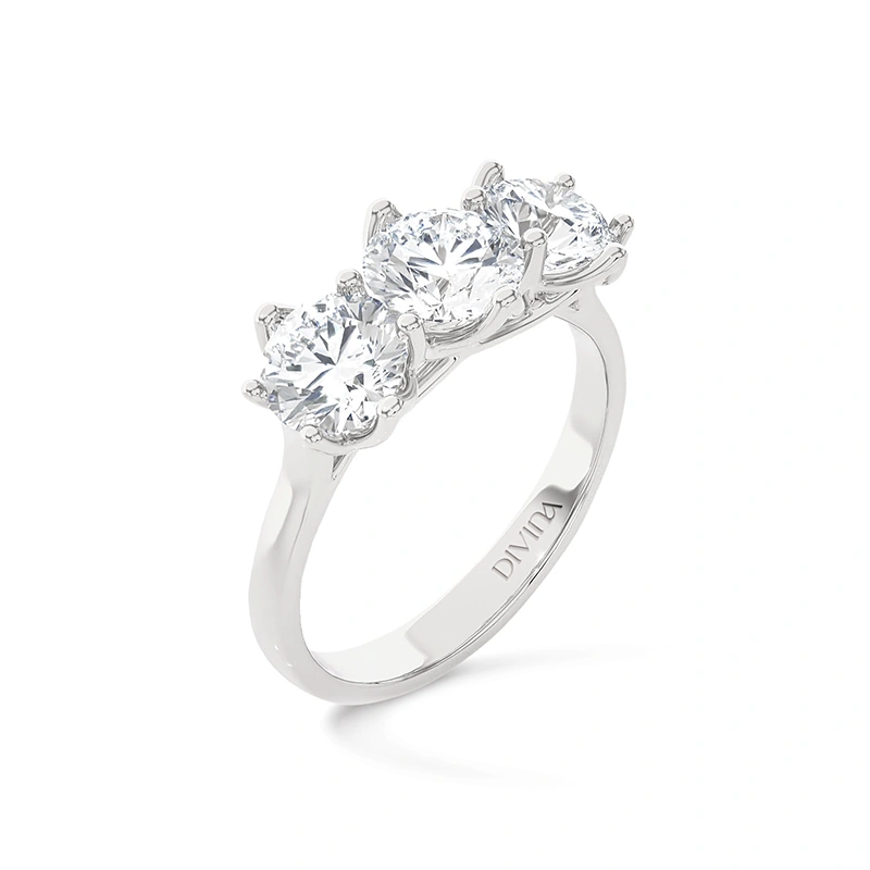 Anello trilogy Divina diamanti coltivati