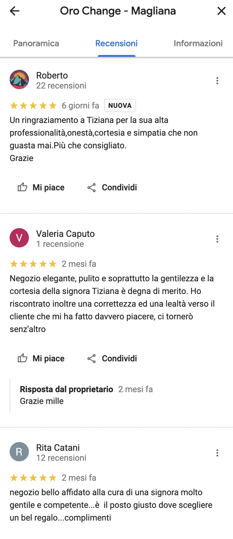 recensioni compro oro roma magliana