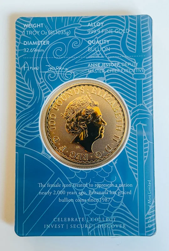 Sterlina d'oro da collezione