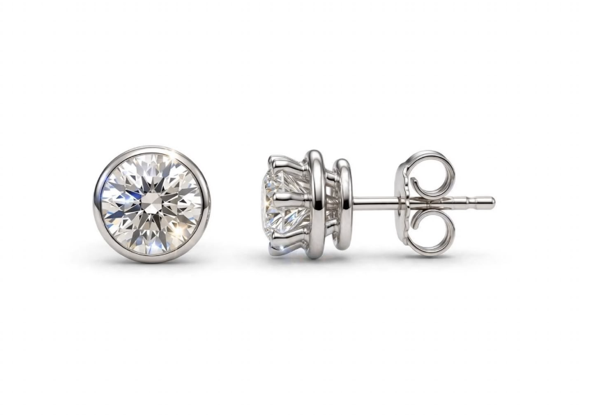 Orecchini punto luce 1ct