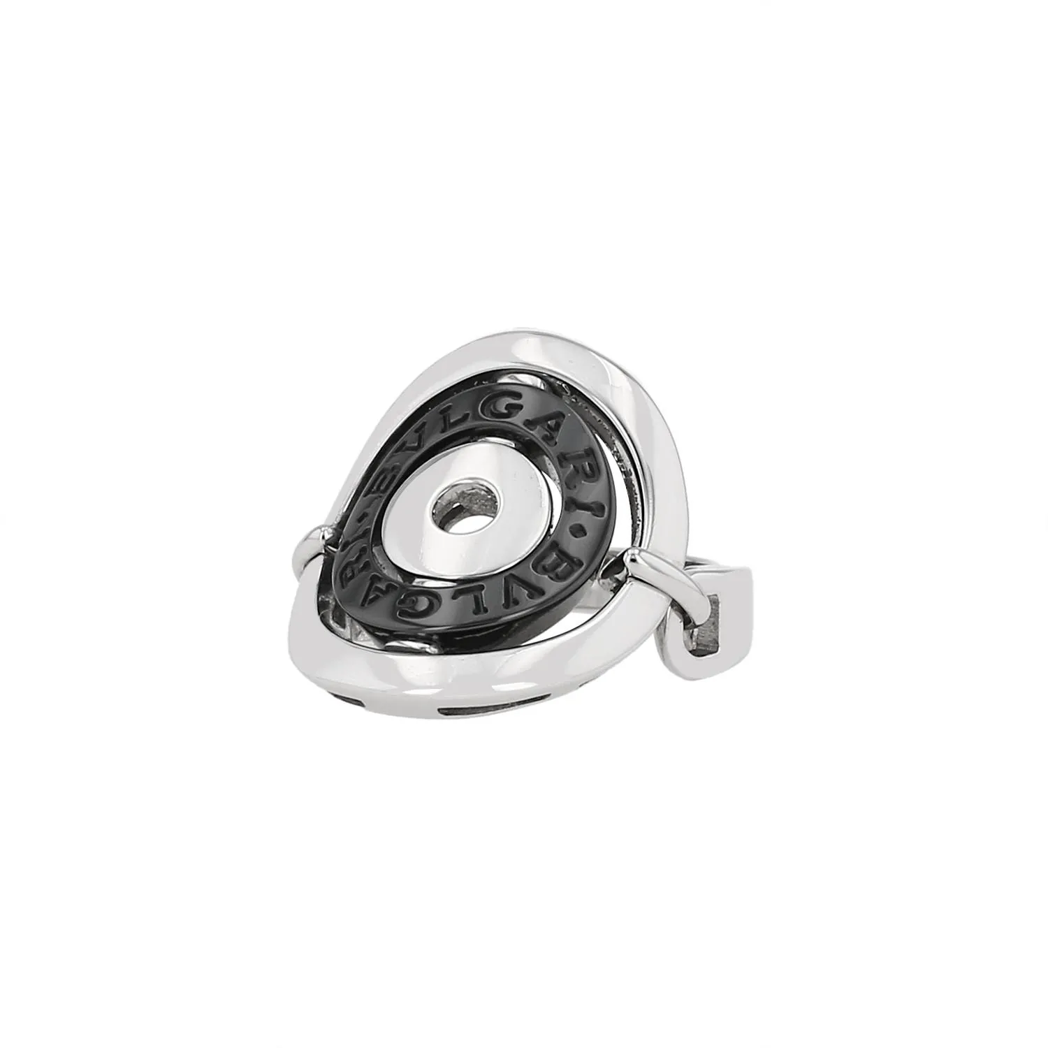 Anello Bulgari Astrale oro bianco e ceramica nera