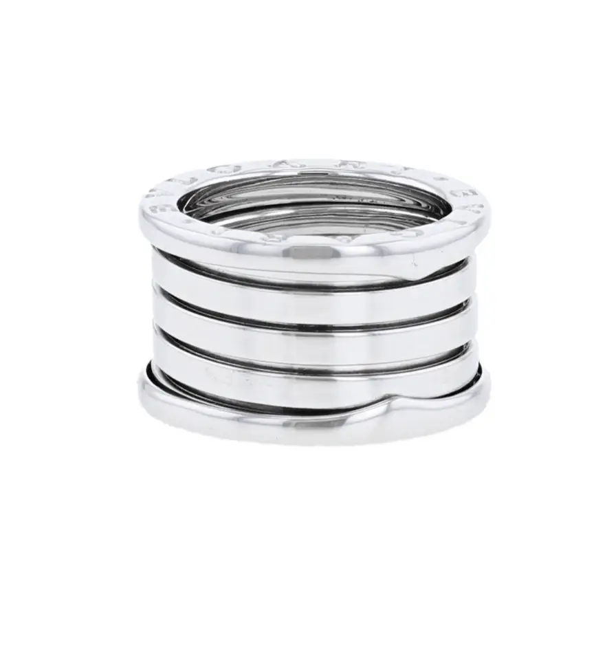 Anello Bvlgari 5 fasce oro bianco