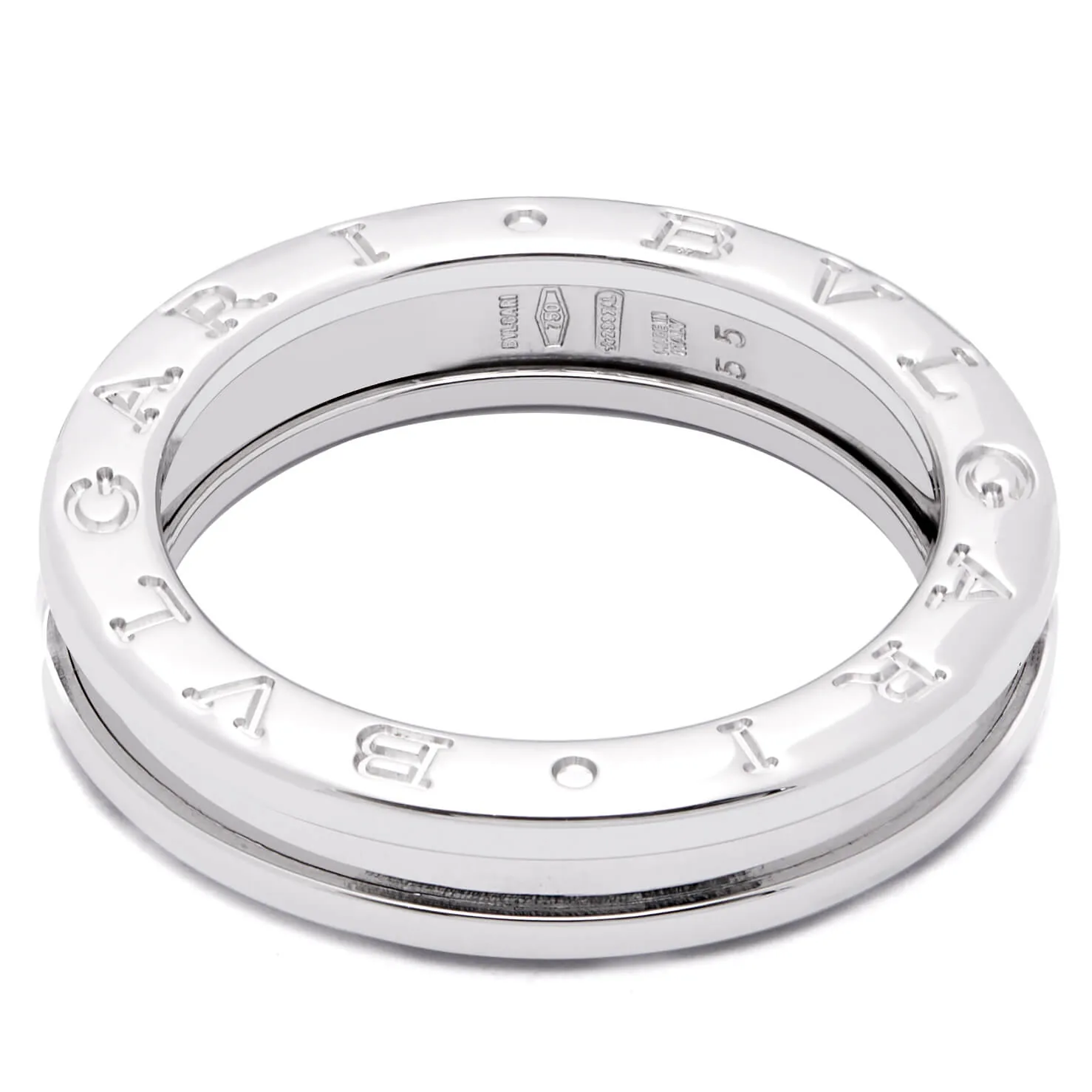 Anello Bvlgari 1 fascia oro bianco