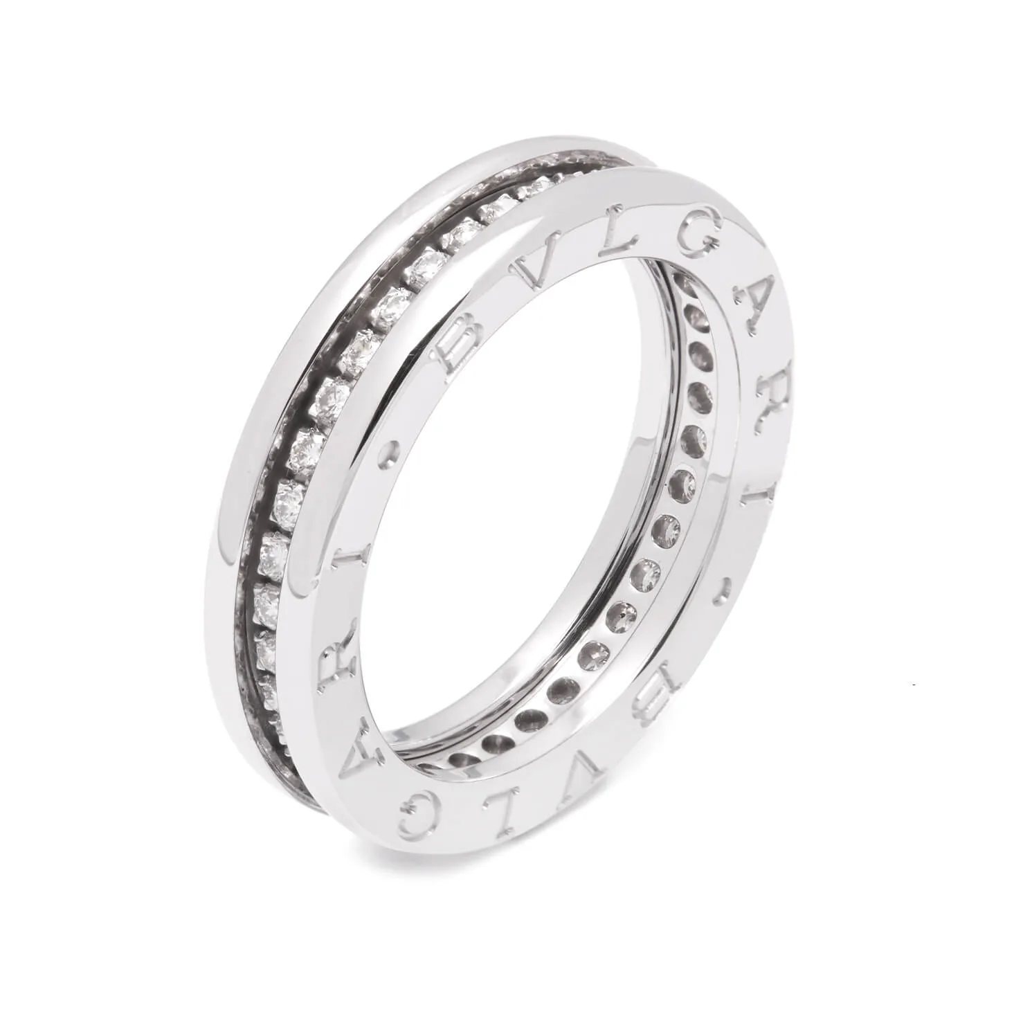 Anello Bulgari Bzero1 con diamanti 1 fascia