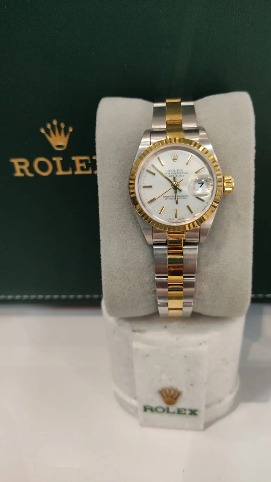 Rolex Date Just Lady acciaio e oro