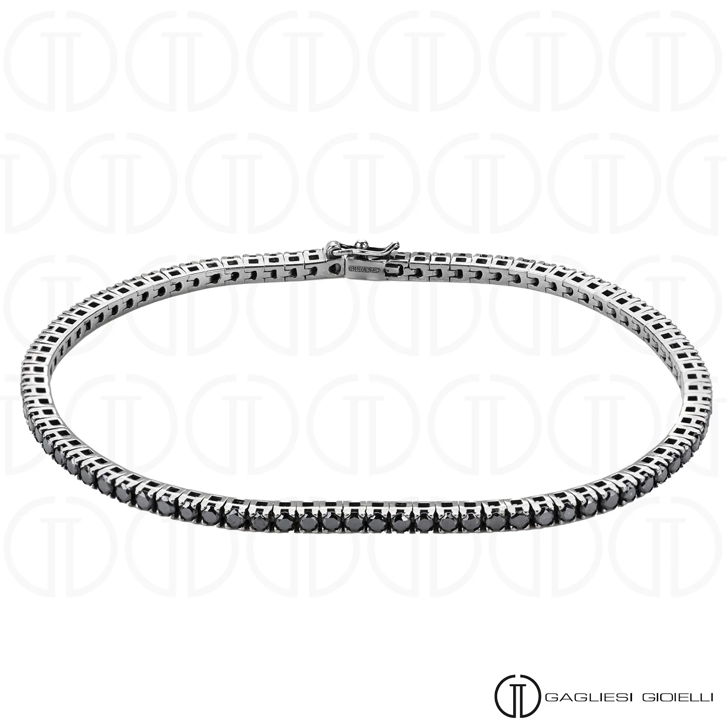 Bracciale Tennis Oro Brunito