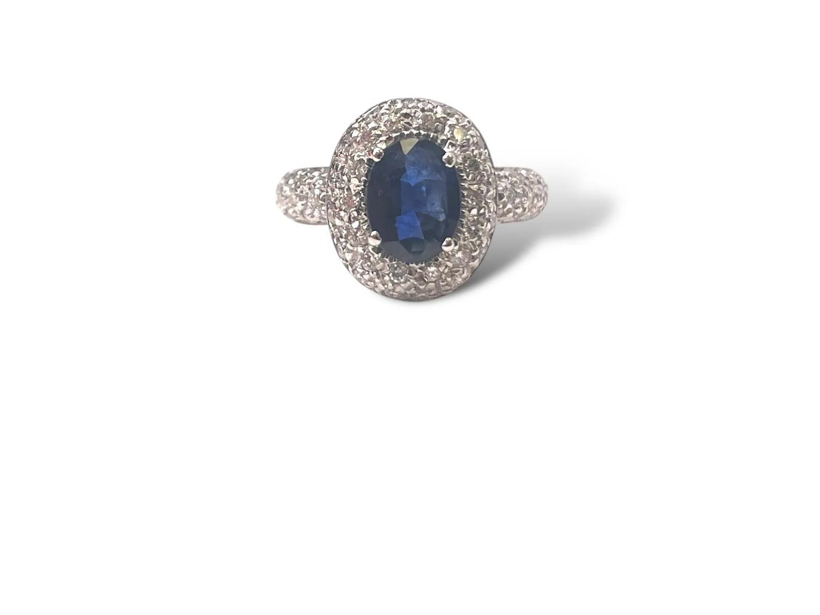 Anello zaffiro e brillanti