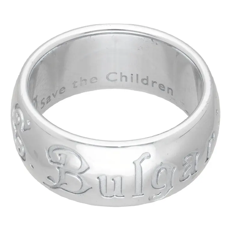 Anello Bulgari save the children argento