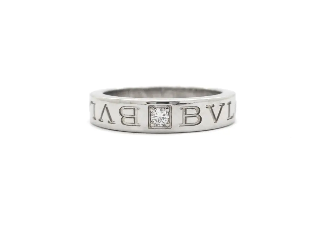 Anello BULGARI sorbets oro bianco con diamante