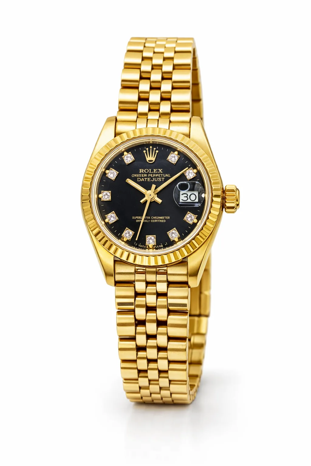 ROLEX LADY DATE JUST IN ORO GIALLO CON DIAMANTI