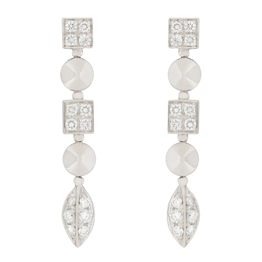 Orecchini BULGARI Lucèa oro bianco e diamanti