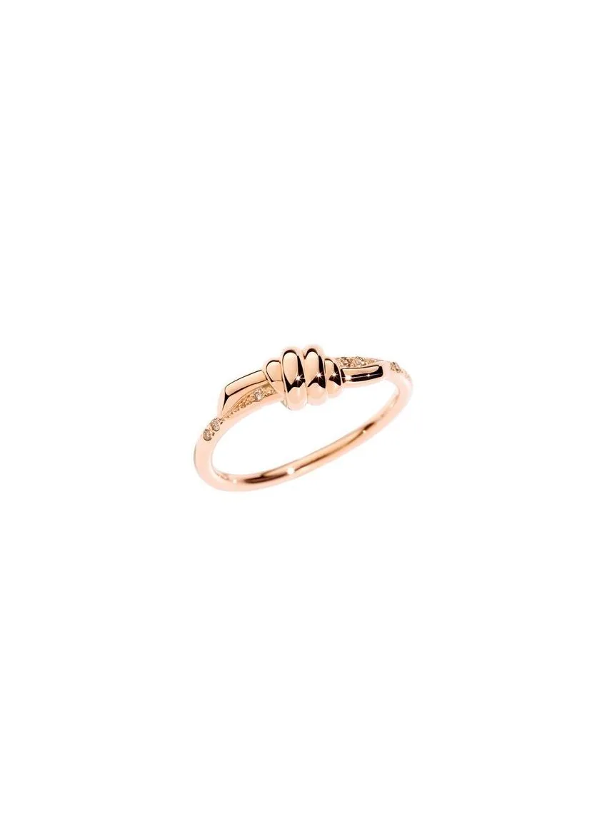 Anello Dodo nodo oro rosa