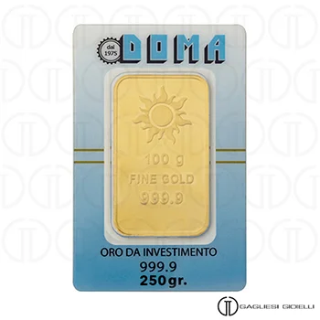 Lingotto d'oro da 250 grammi