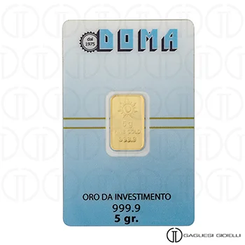 Lingotto d'oro da 5 grammi