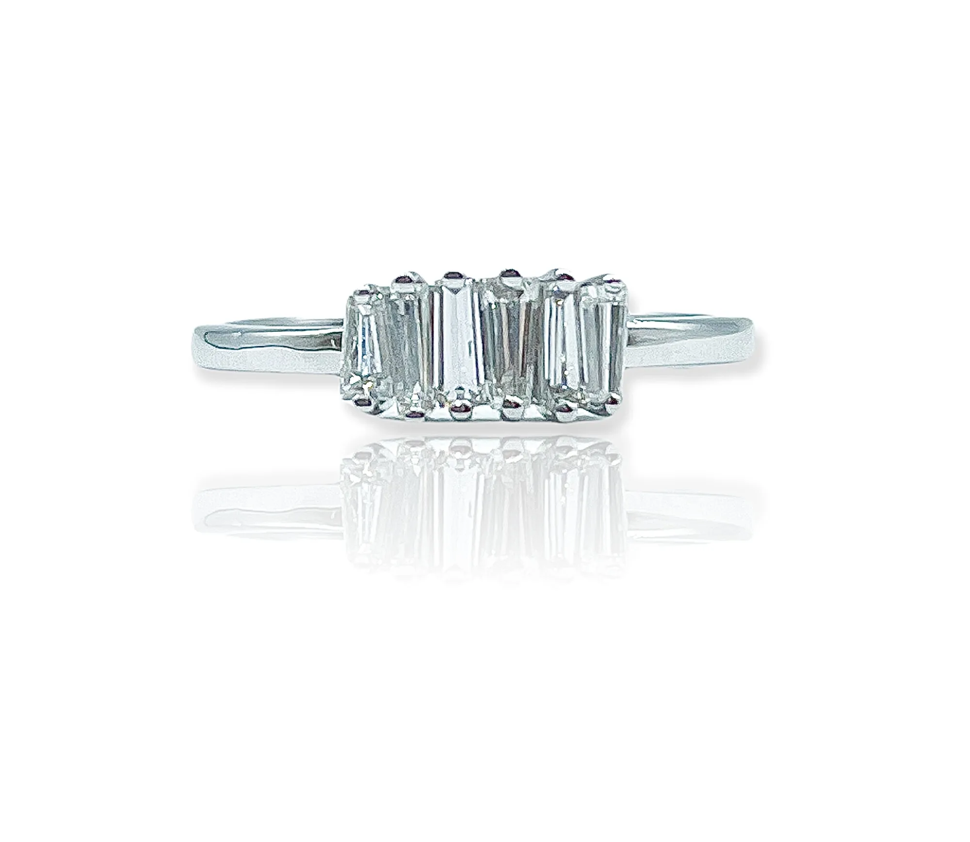 Anello riviera con baguette