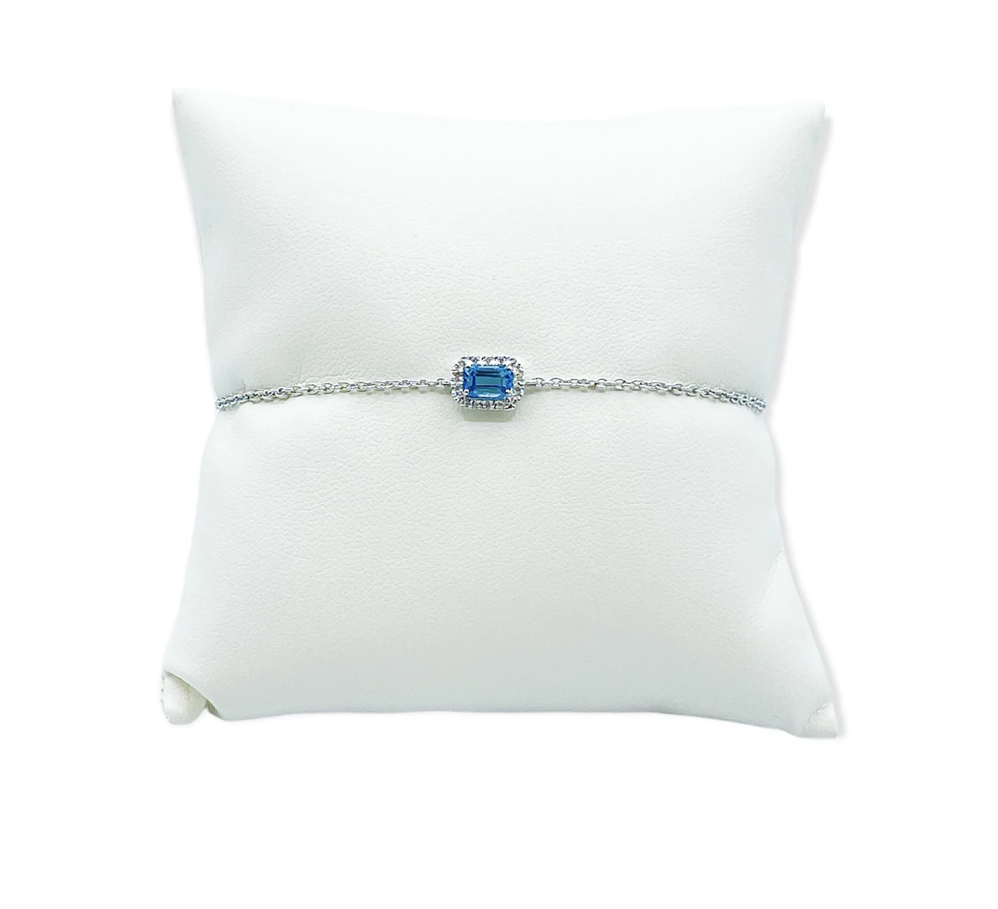 Bracciale con diamanti e topazio