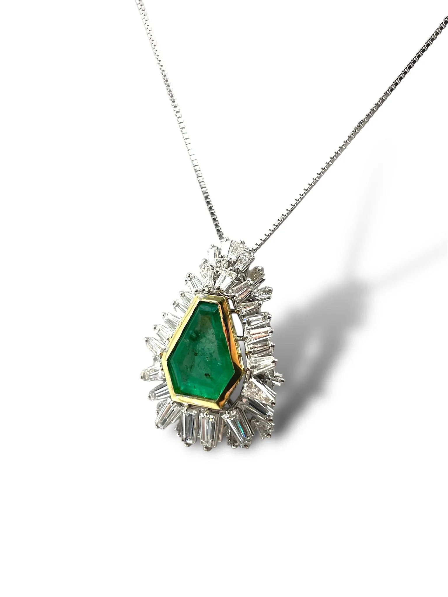 Collana Smeraldo 2,08 ct e diamanti 2,27 ct