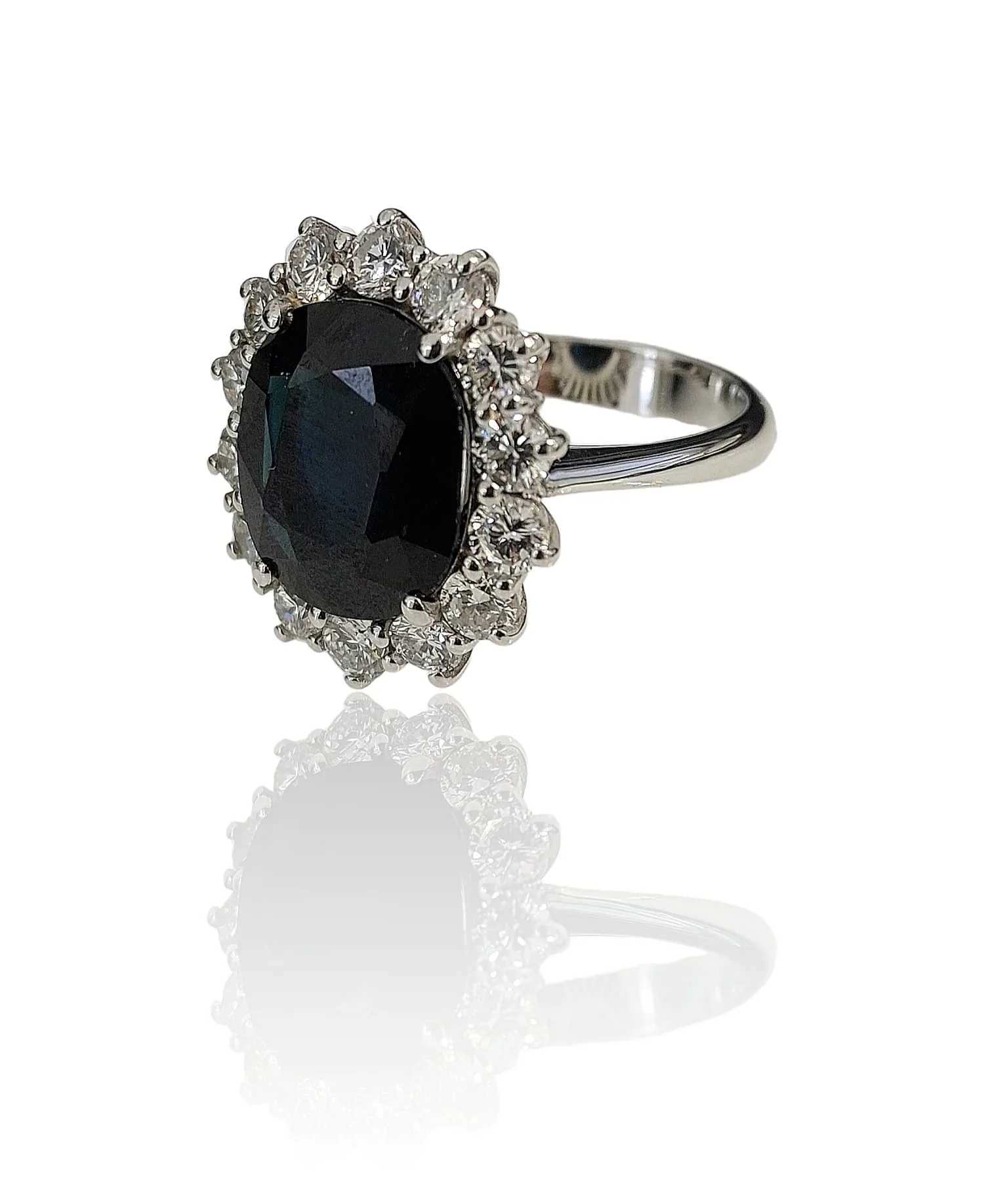 anello a fiore oro bianco nuovo
