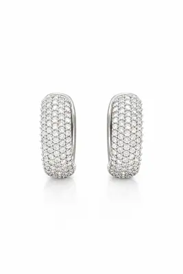 Orecchini semicerchi diamanti garantiti