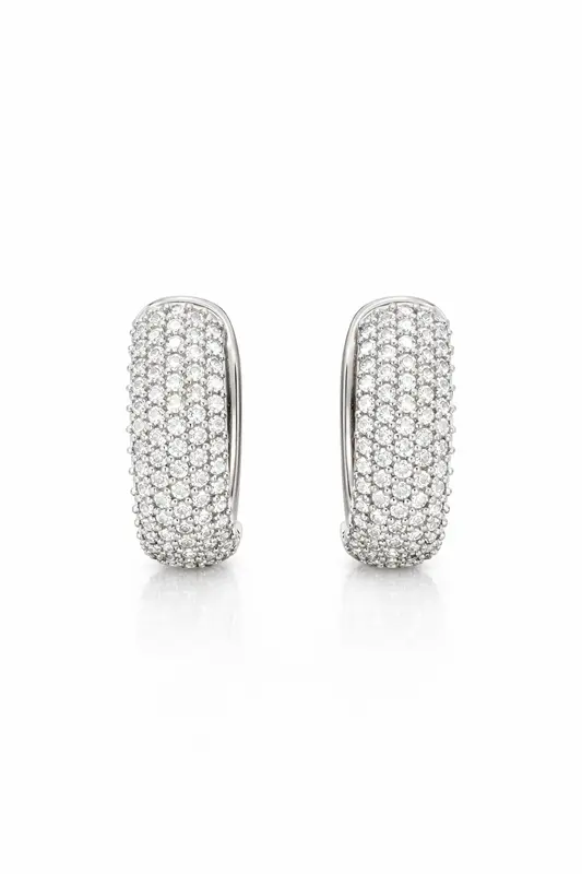Orecchini semicerchi diamanti