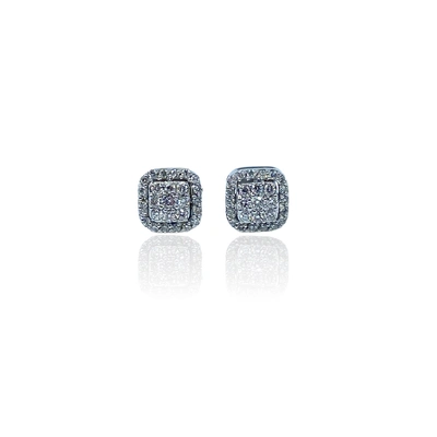 Orecchini quadrati con diamanti certificati