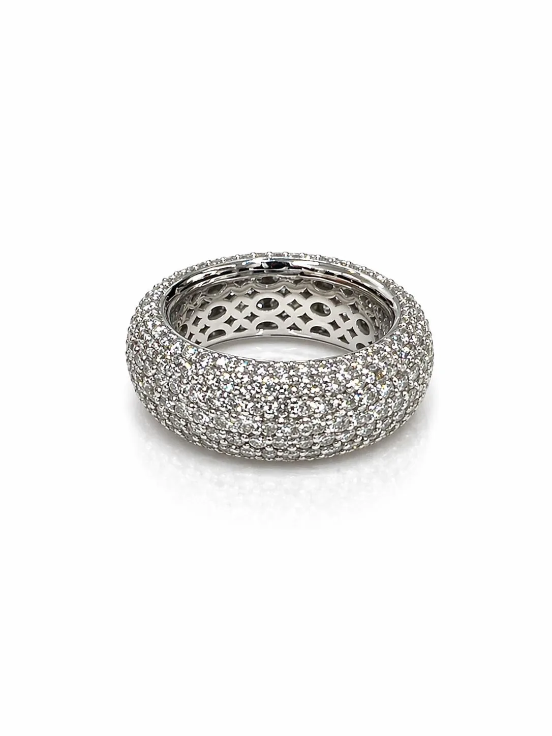 Anello fascia di brillanti 4,74 ct