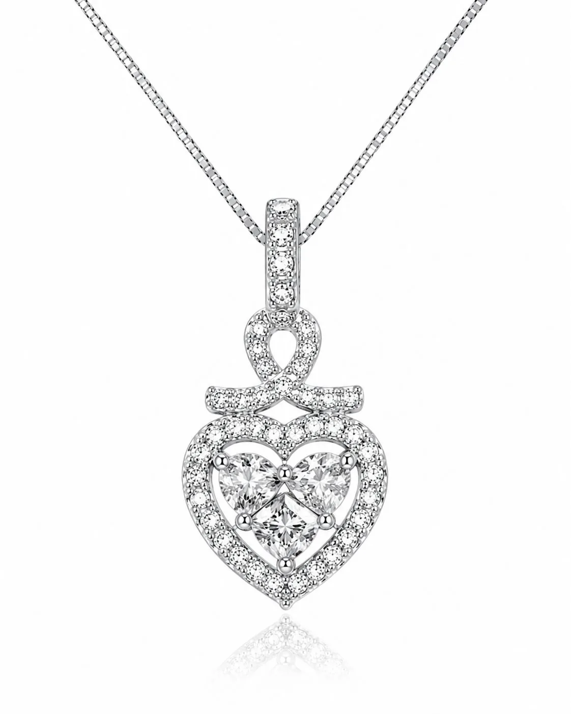 Collana pendente con cuore