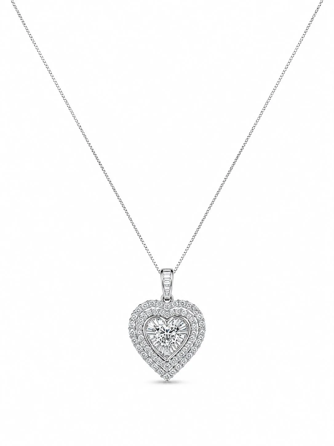 Collana cuore di brillanti 1,35 ct
