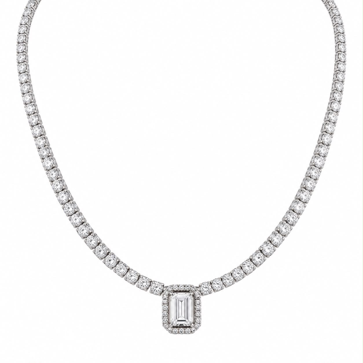 Collier tennis con diamanti 8,93ct