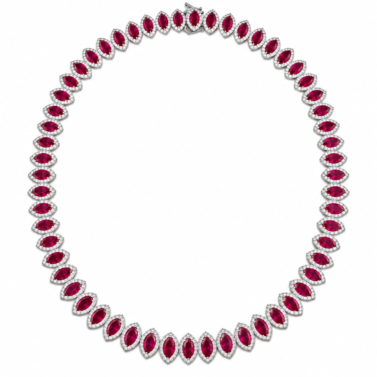 Collier con rubini e diamanti