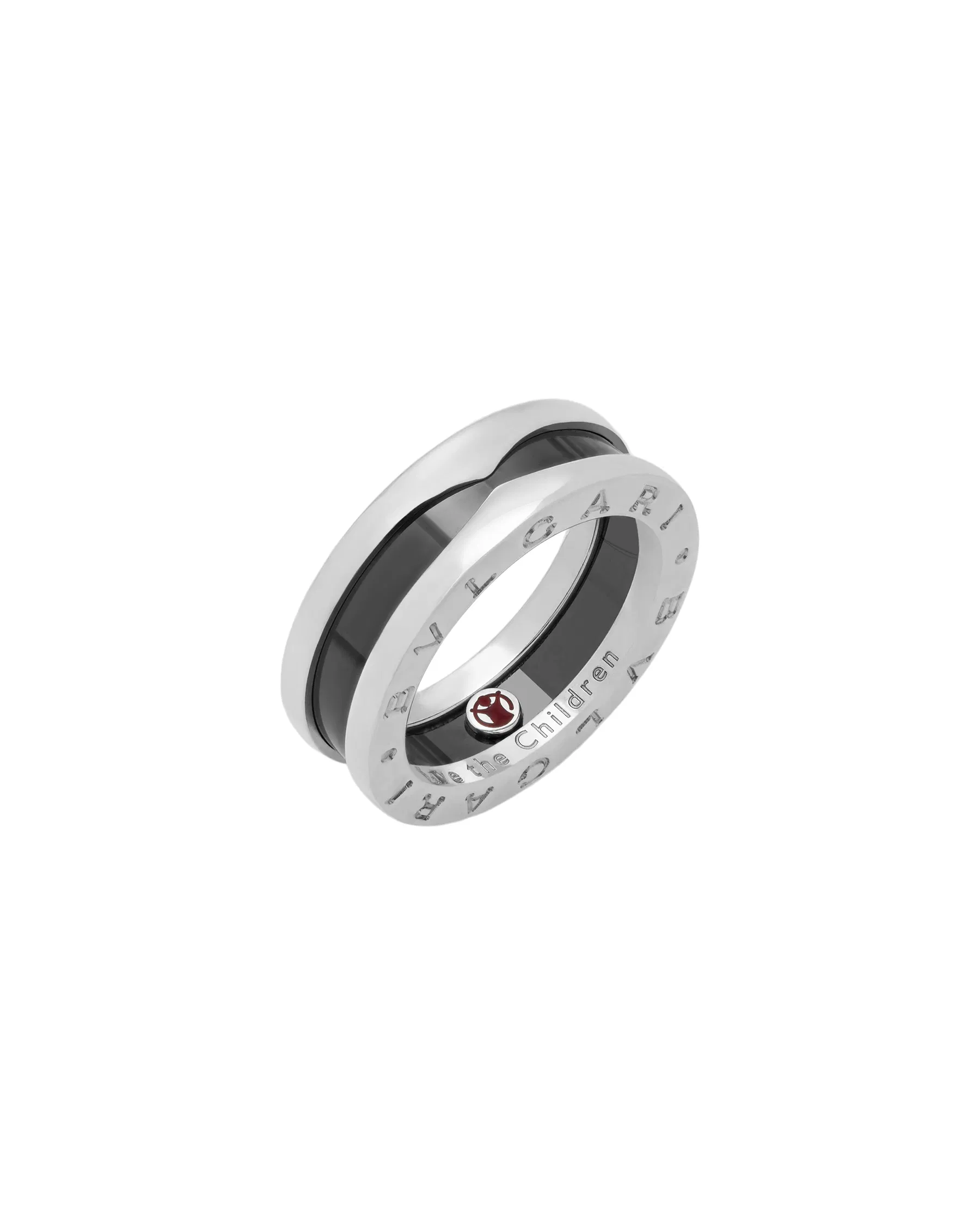 Bulgari Save the Children argento e ceramica nera